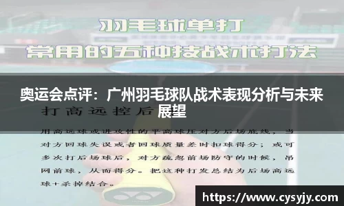 奥运会点评：广州羽毛球队战术表现分析与未来展望